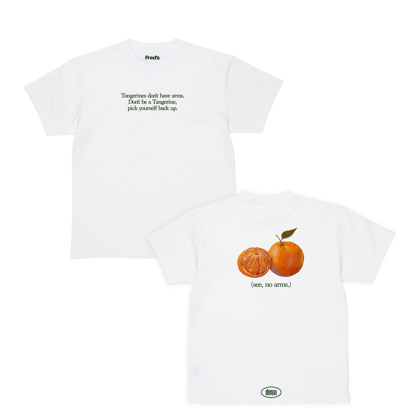 Tangerine Tee (White)
